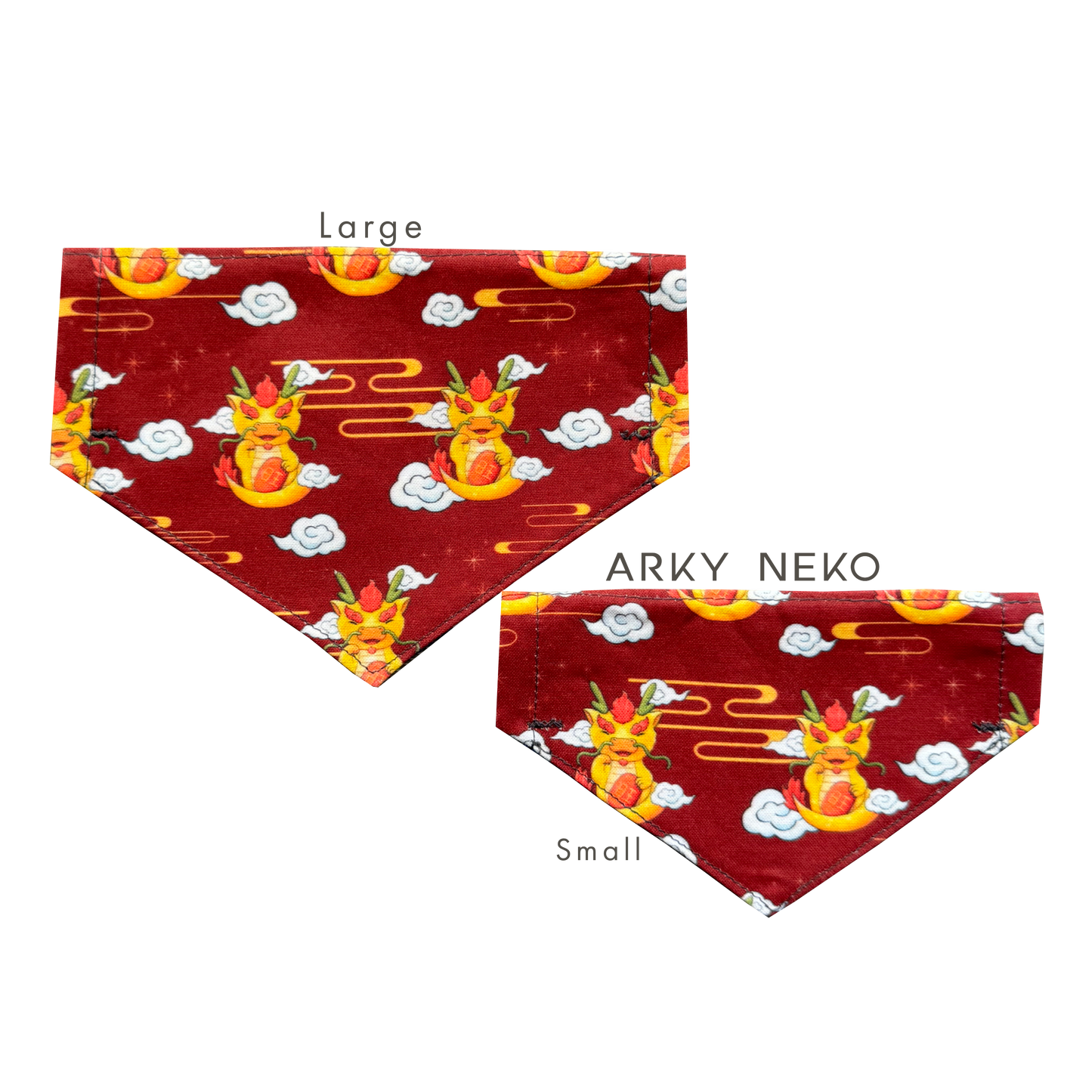 Fortune Dragon Bandana Large