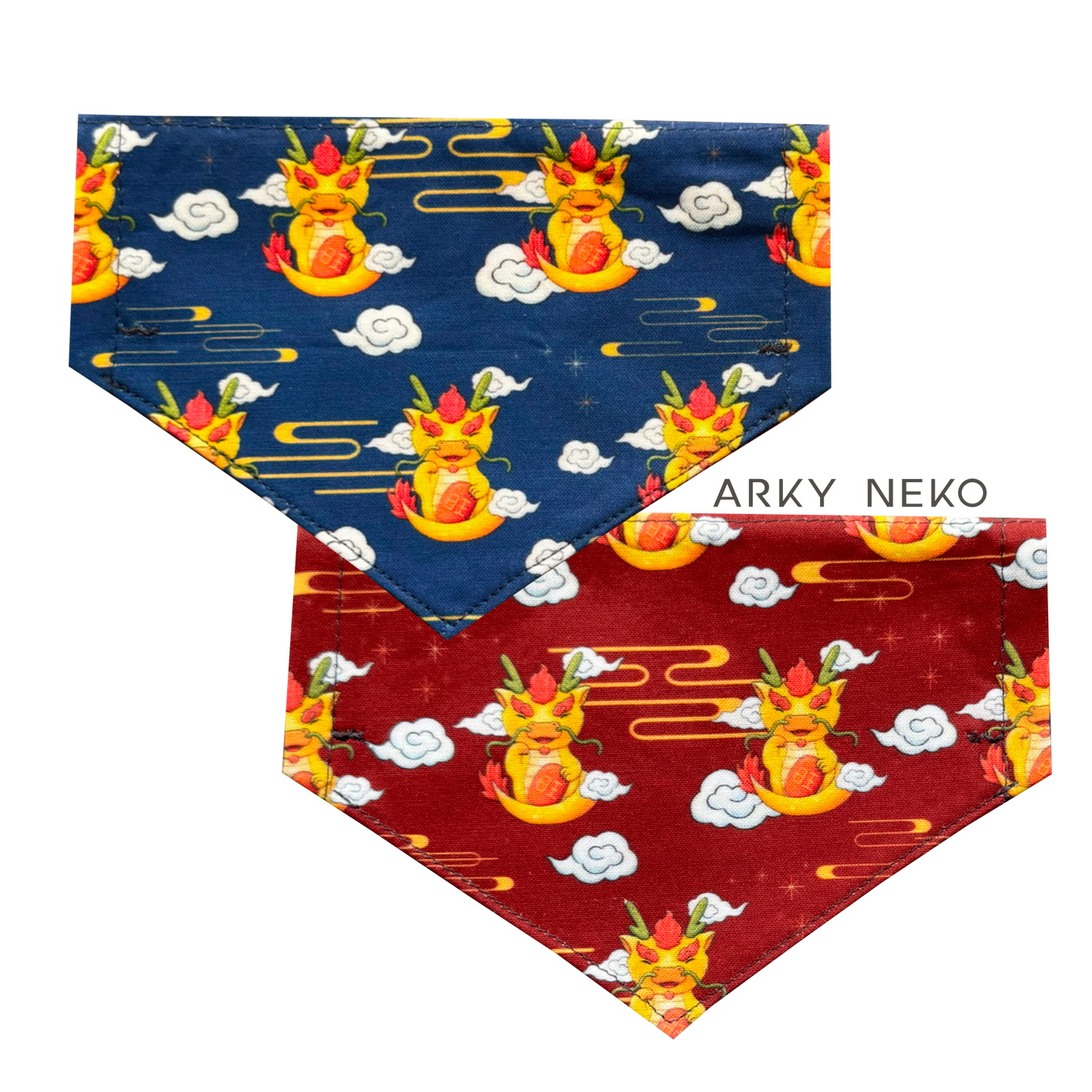 Fortune Dragon Bandana Large