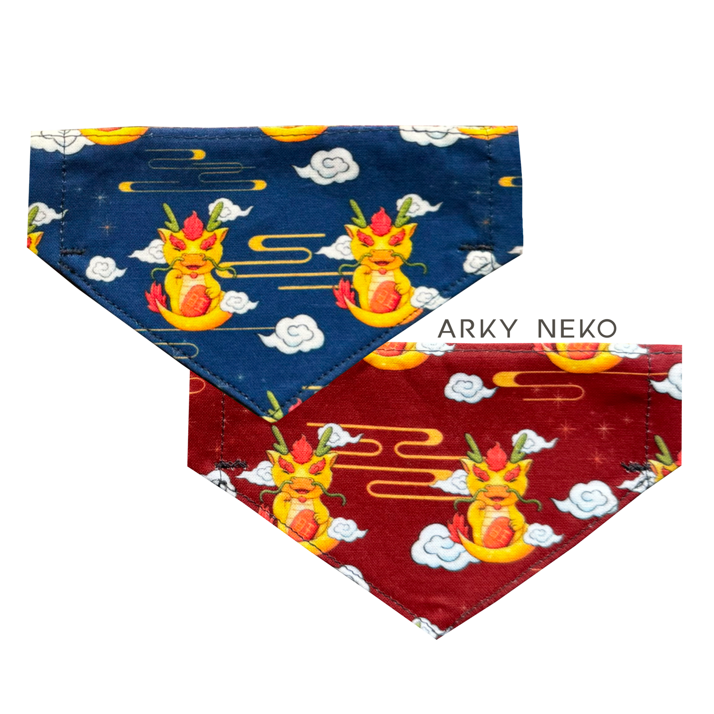 Fortune Dragon Bandana Small