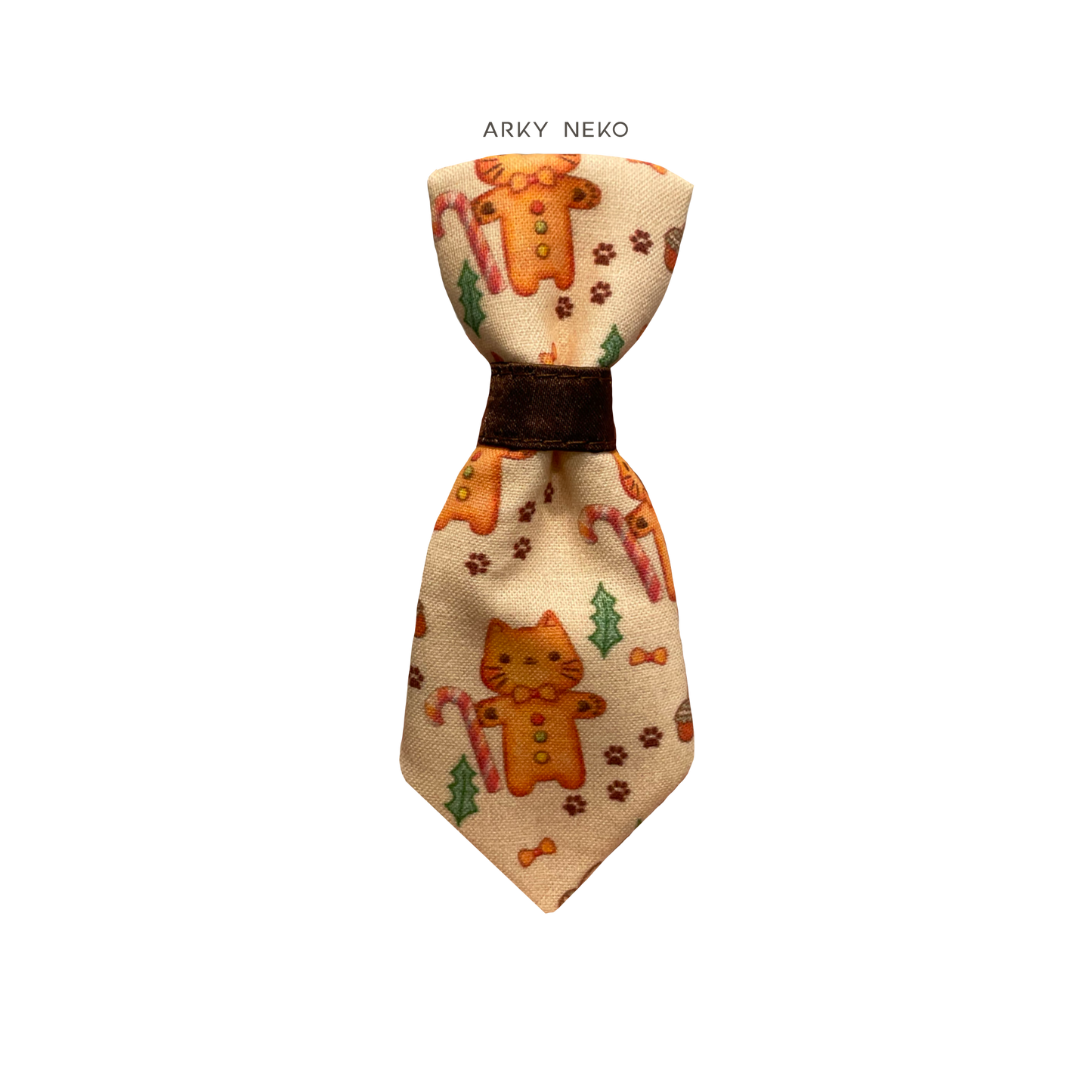 Gingerbread Cat Festive Tie