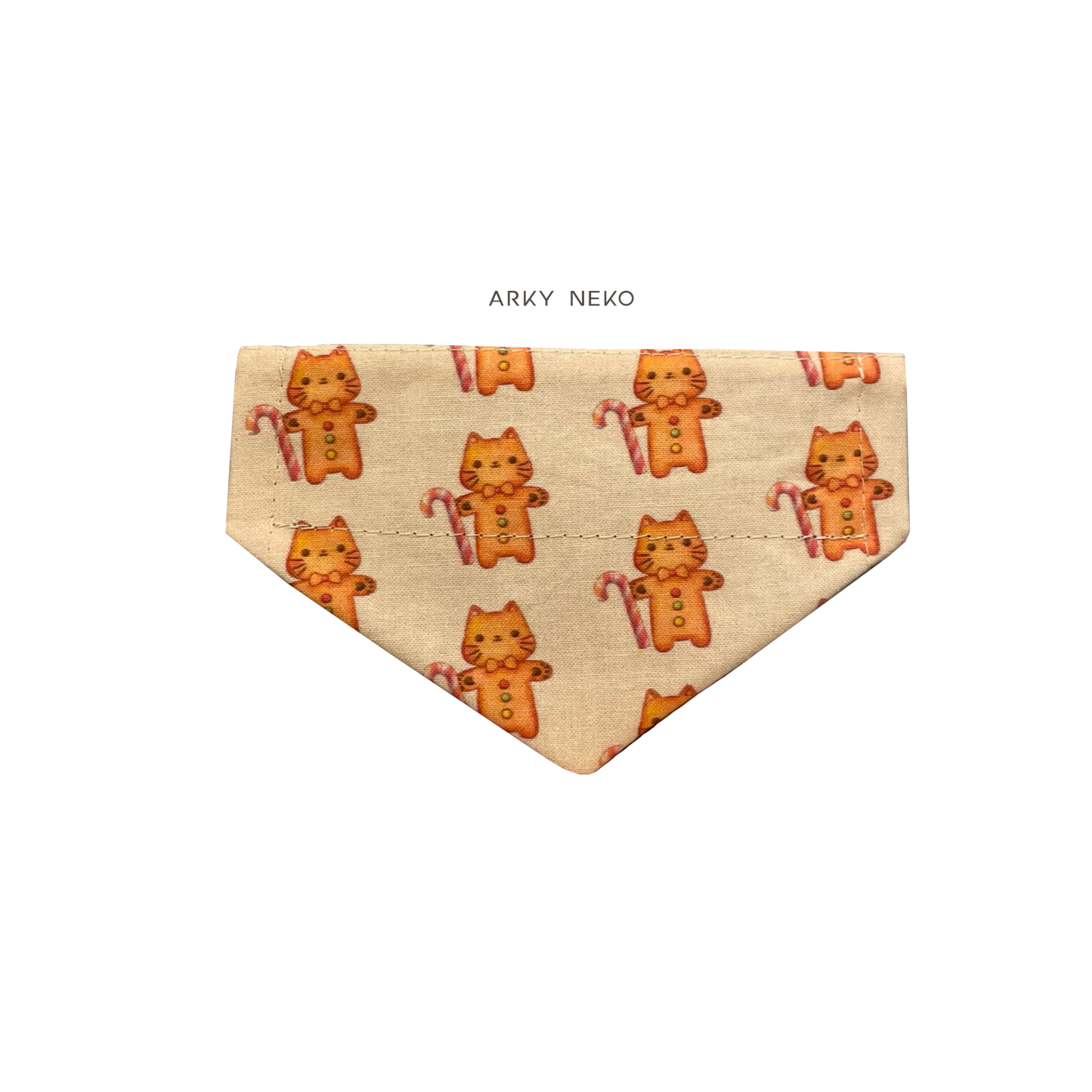 Gingerbread Cat Bandana
