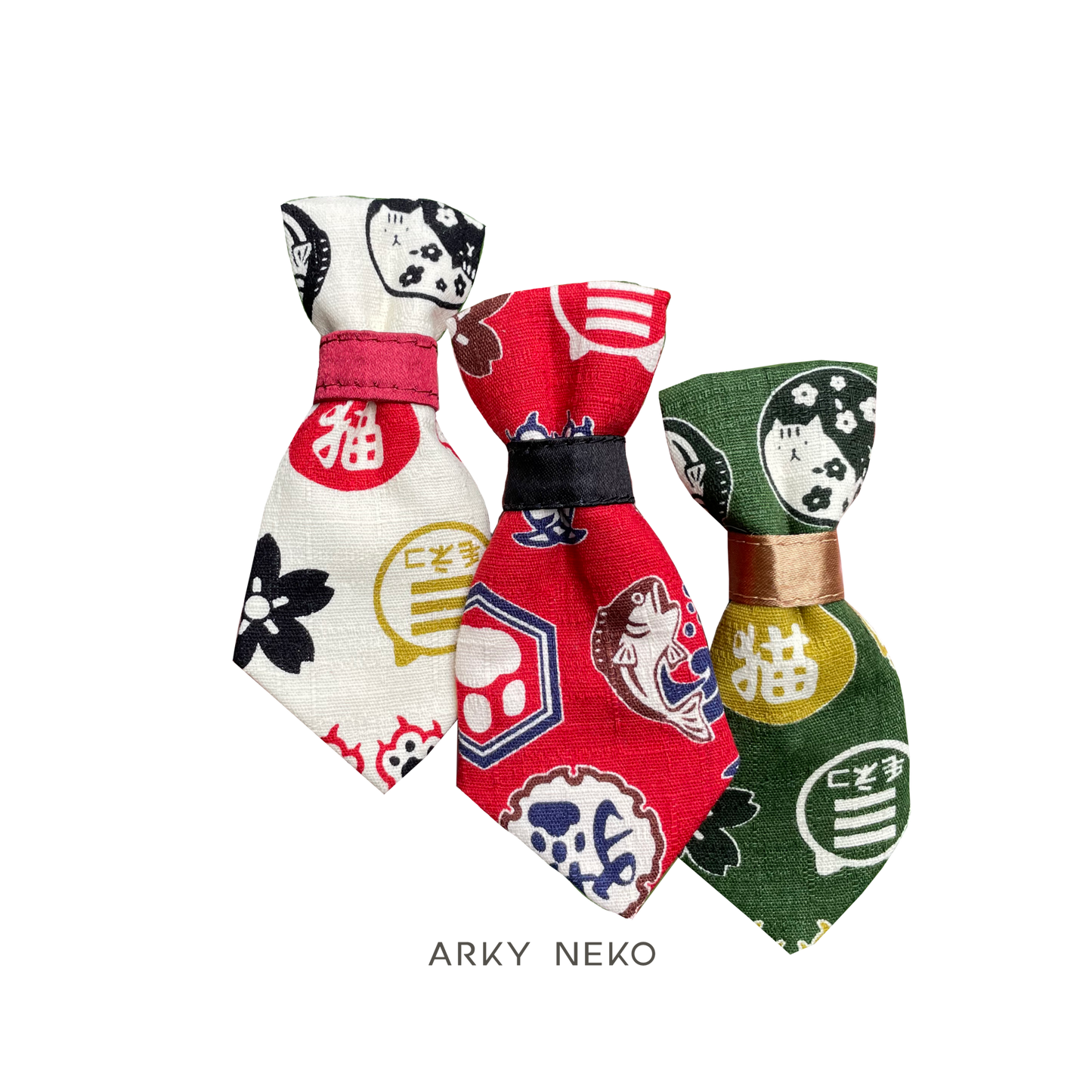 Traditional Neko Motifs Tie